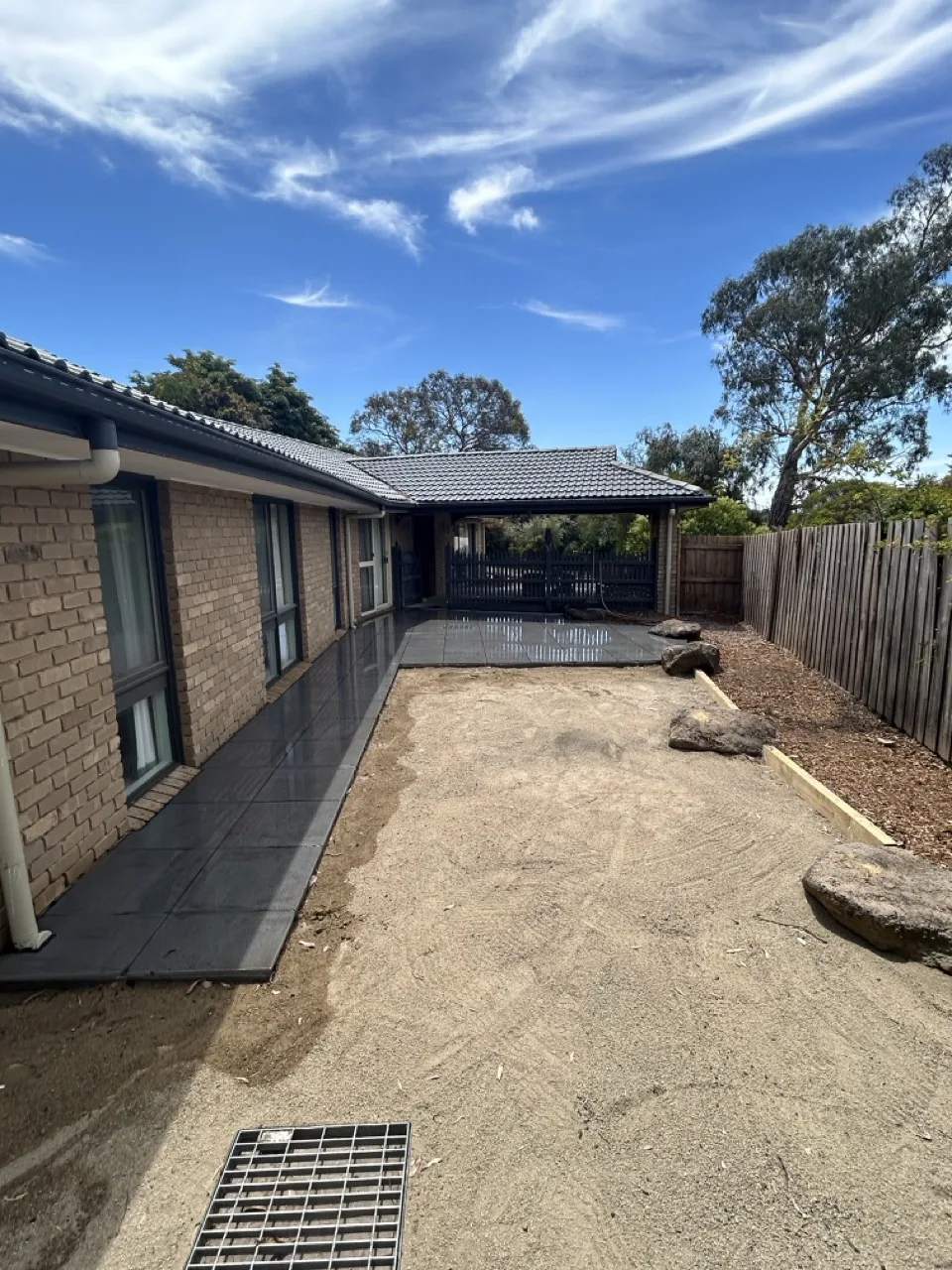 Completed John and Gay backyard renovation